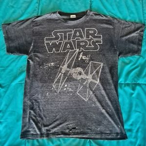 Vintage StarWars Tie Fighter T-Shirt (Thrashed)